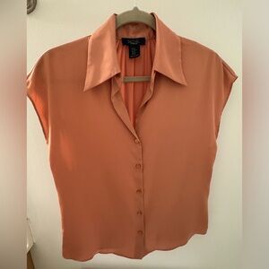 Rachel Rachel Roy Sleeveless Button‑Down Blouse XS (Fits S)